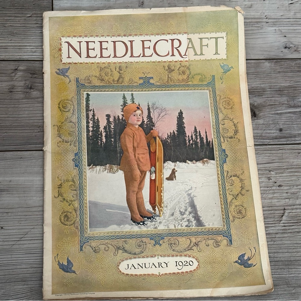 Vintage Needlecraft Magazine January 1920
